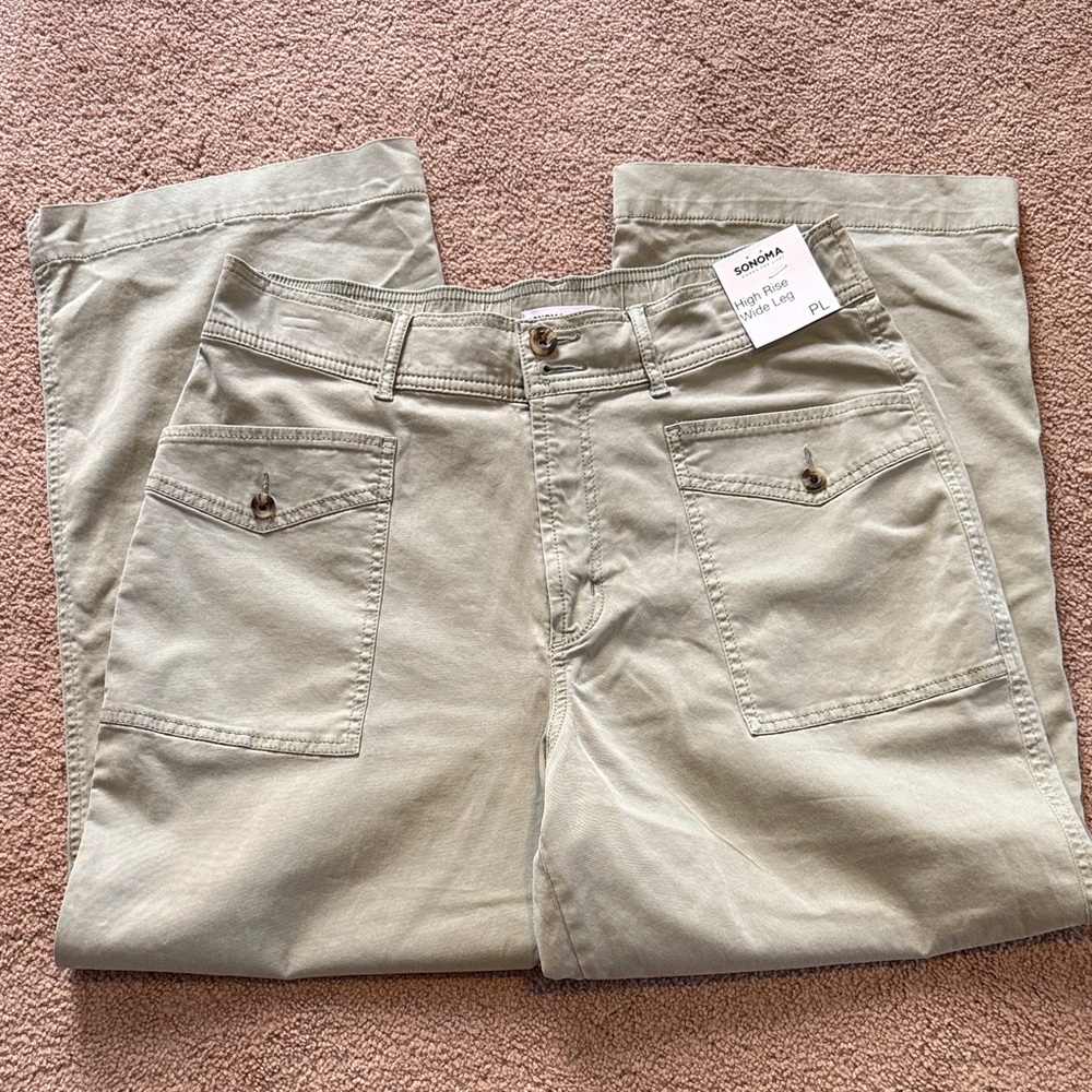 Women’s high rise wide leg pant